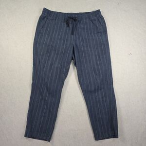 L. L. Bean Favorite Fit Pants Women's 12 petite Pull-On Chambray Chinos  Blue